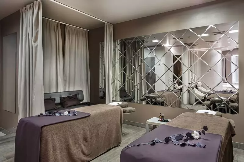 Зона процедур в SPA-сьюте с баней Зона процедур в SPA-сьюте с баней